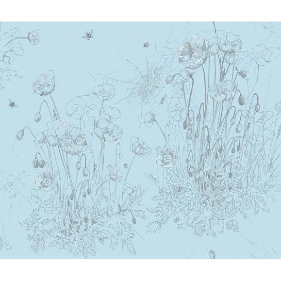 Обои Astratonova ² VI-Flp-03 Field of Poppies Vivid blue03