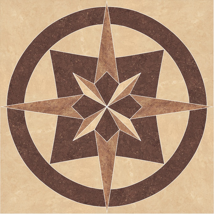 Декор Напольный Mistral Beige Rozeta 80x80