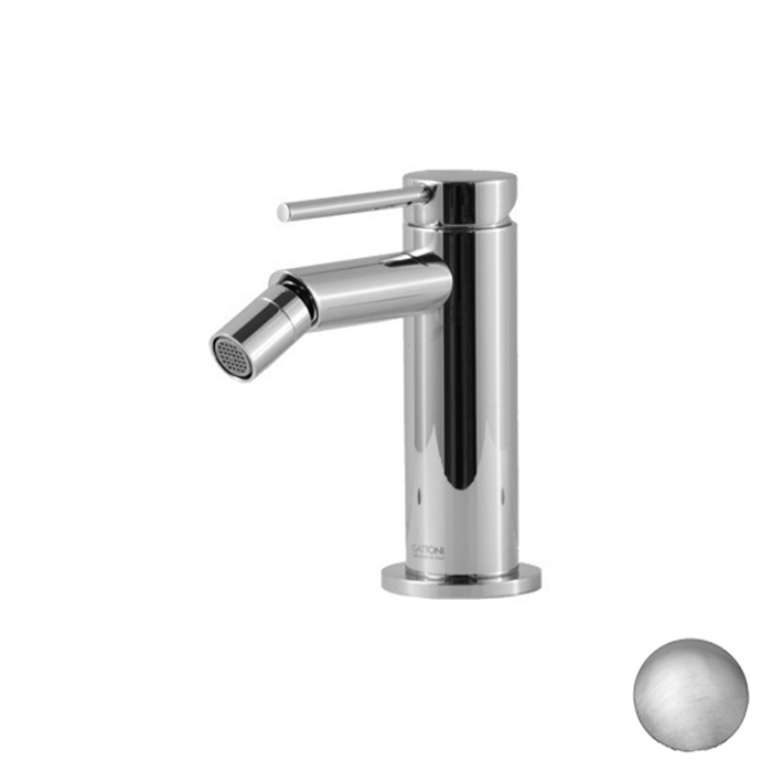 Gattoni Circle Two Смеситель для биде на 1 отверстие, с донным клапаном, цвет: Brushed Nickel