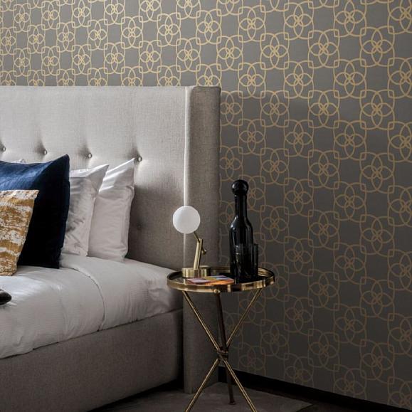 Обои York Y6200204 Serendipity Charcoal/Gold