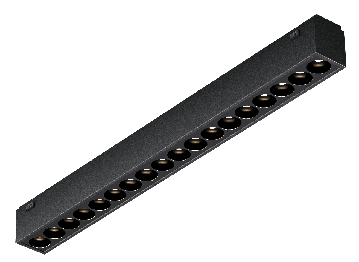 Трековый магнитный светильник iLedex Vision 4825-039-L293-18W-36DG-3000K-BK