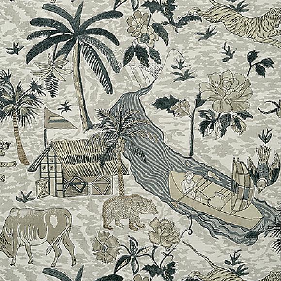 Обои Thibaut T10232 Tiger Reserve Grey