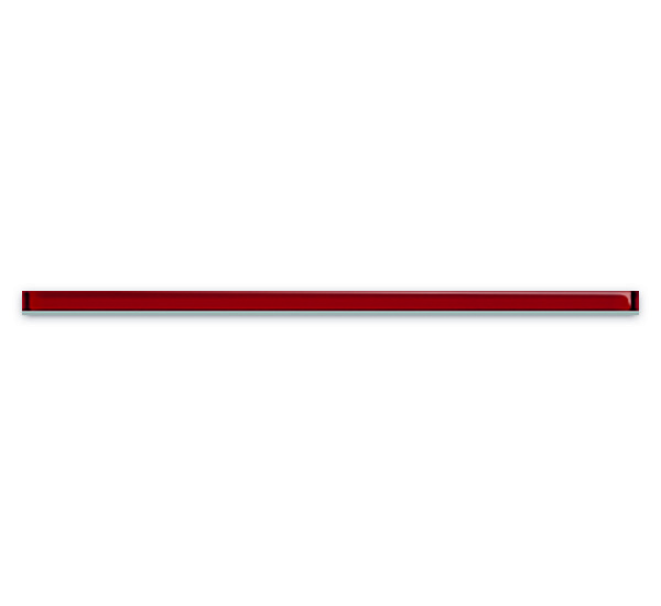Бордюр стеклянный Universal Glass красный 2x60 (UG1L411)
