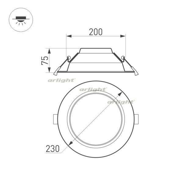 Светильник Downlight Arlight Cyclone 022522(1)