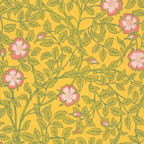 Обои Little Greene 0263BRINDIA Briar Rose Indian Yellow