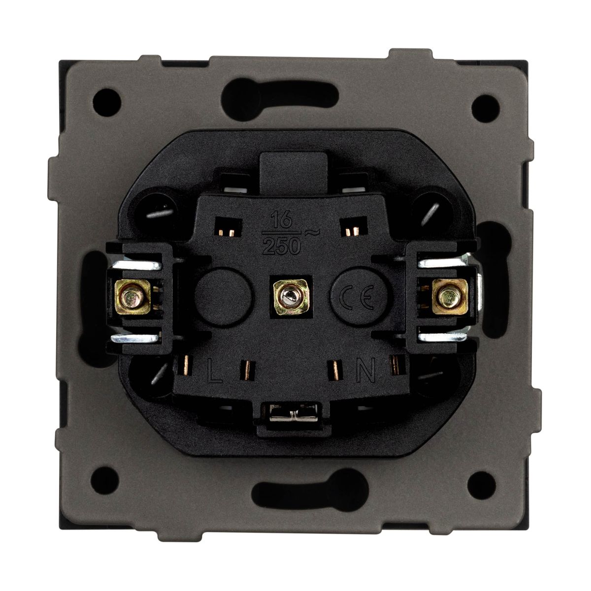 Механизм электрической розетки Arlight SCT-TENDO-MEU1-PL-BK (230V, 16A) 054079