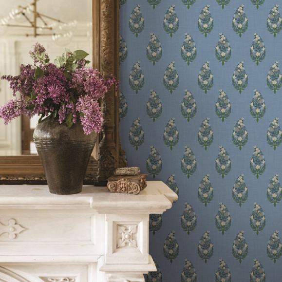 Обои York RF7473 Paisley Blue