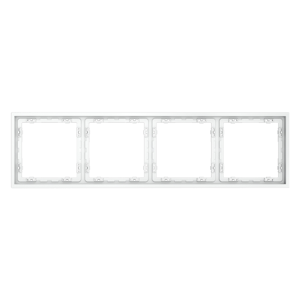 Рамка на 4 поста Voltum S70 VLS100402 (белый матовый)