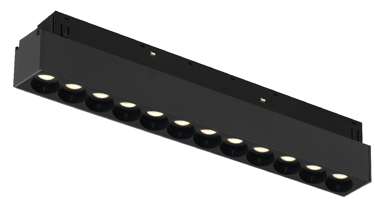 Трековый магнитный светильник iLedex Vision SMART 4822-002-L235-12W-38DG-BK