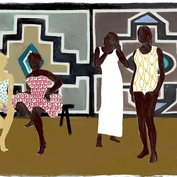 Панно Elitis DM 904 01 Ndebele