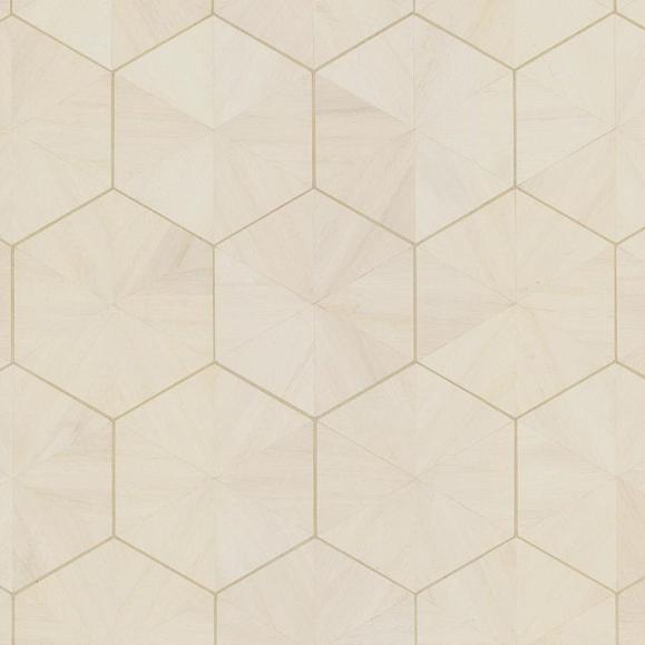 Обои York HO2101 Hexagram Wood Veneer Ivory