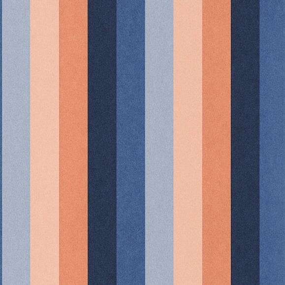Обои Casamance 75923466 Transat Marine/corail