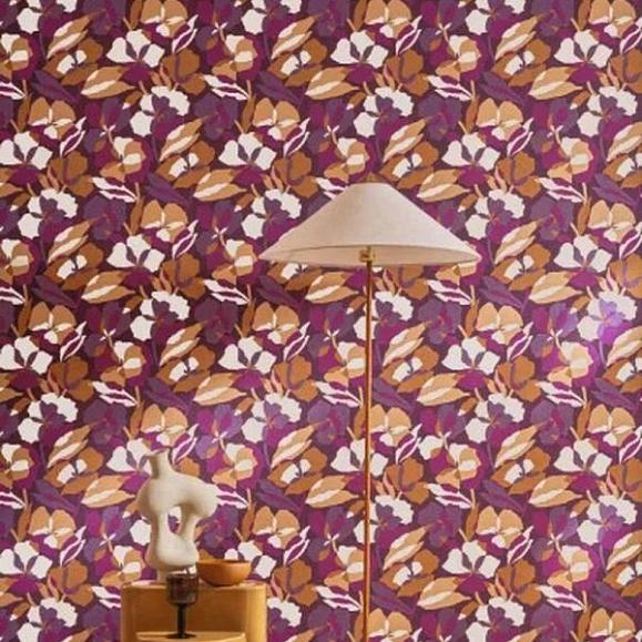 Обои Casamance 76581018 Amaryllis Pourpre/ambre