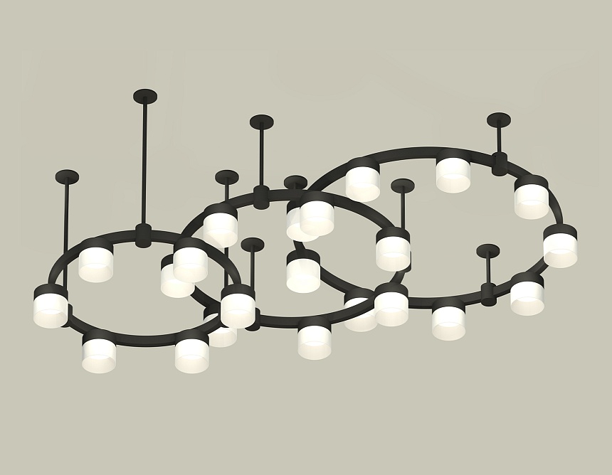 Комплект подвесного светильника Ambrella Light Techno Ring XR92222210 (A9222, A9227, C9233, C9242, C9238, C9232, N8402)
