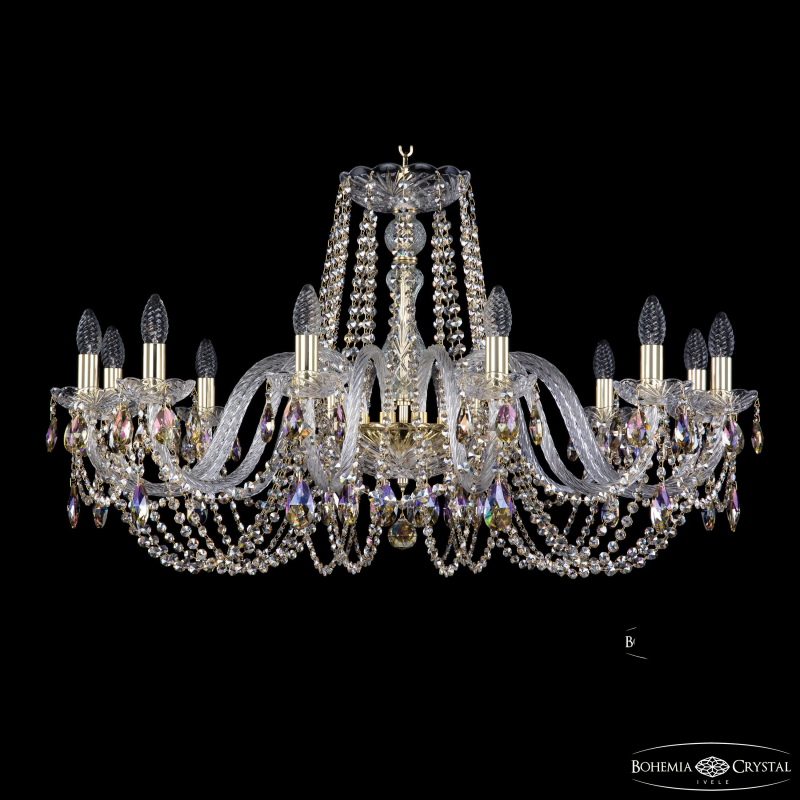Подвесная люстра Bohemia Ivele Crystal 1402/12/360 G R801