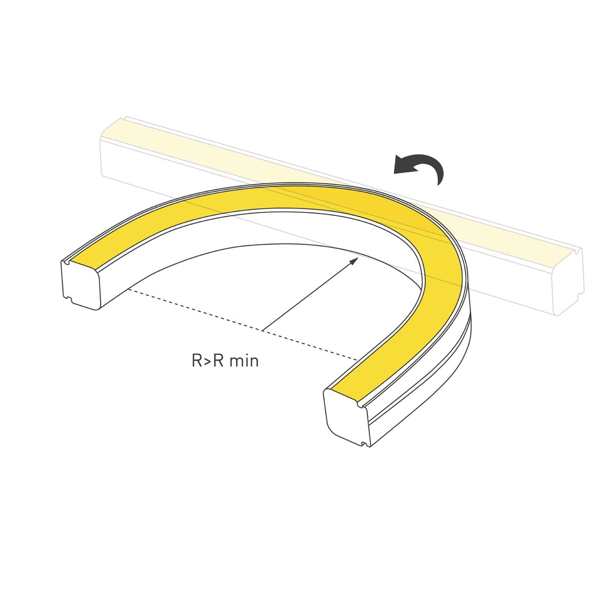 Светодиодная лента герметичная Arlight SPI WAVE-SIDE-DOUBLE-BM168-16x15mm 24V RGBW-Day (15 W/m, IP67, 5m, wire x1) (Вывод боковой) 059738