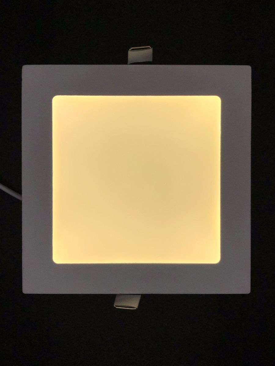 Встраиваемый светильник Elvan VLS-102SQ-12W-WW-Wh