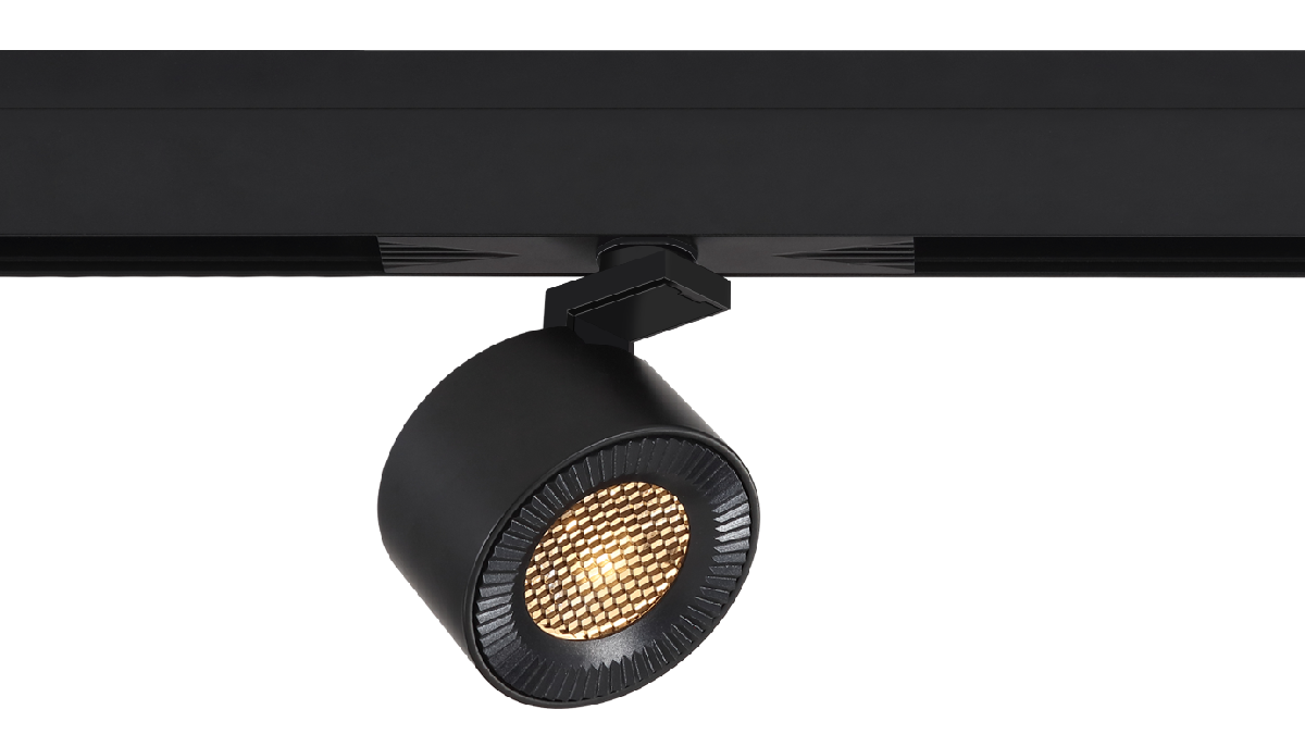 Трековый магнитный светильник iLedex Vision 4822-010-D82-12W-38DG-4000K BK (WALL WASHER)