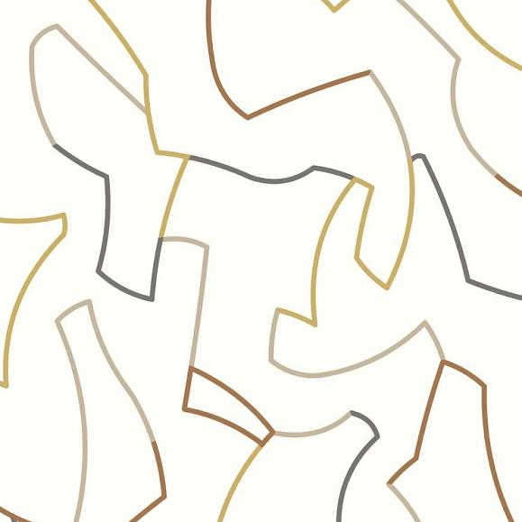 Обои Casadeco 200611212 Maze Game Ocre