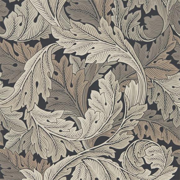 Обои Morris 216442 Acanthus Charcoal/Grey