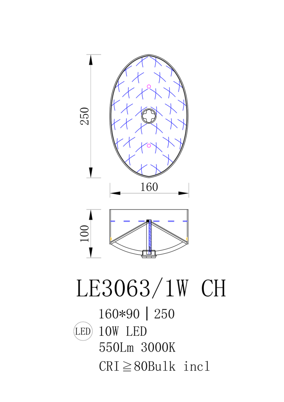 Бра Kari LE3063/1W CH