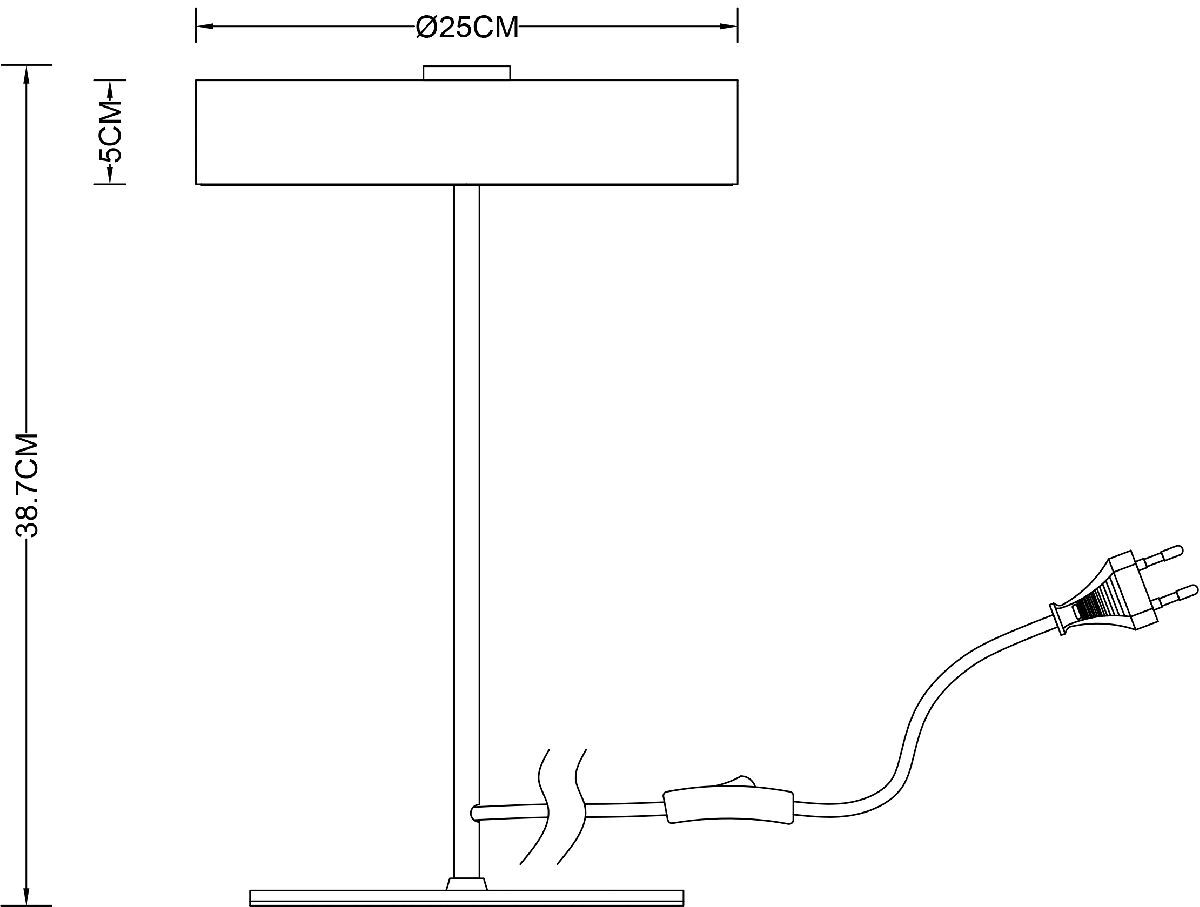 Настольная лампа Arte Lamp Elnath A5038LT-3PB