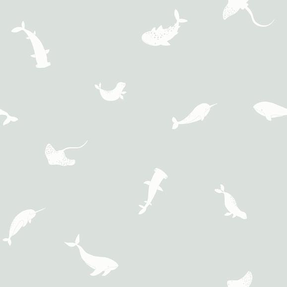 Обои Casadeco 200806101 Poetic Sea Bleu doux