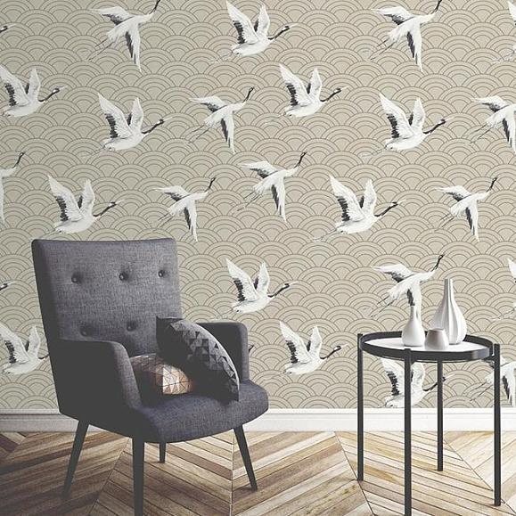 Обои KT-Exclusive DYW0011 Japanese Cranes