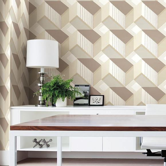 Обои York BW3881 Graphic Geo Blocks Neutral