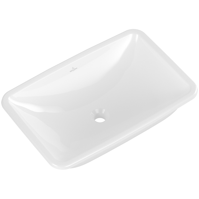 Villeroy&Boch Loop&Friends Раковина встраиваемая 61.5х38х18см., с переливом, цвет: альпийский белый