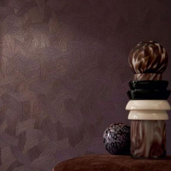 Обои Casamance 76662650 Berenice Aubergine/doré
