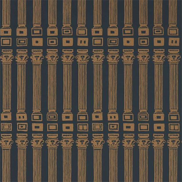 Обои Zoffany 312969 Column Vine Black/Antique Gold