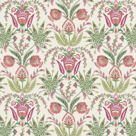 Обои York MN1914 Seaside Jacobean Beige/Green/Red