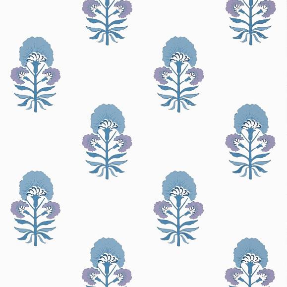 Обои Thibaut T16216 Tybee Bud Lavender and Blue