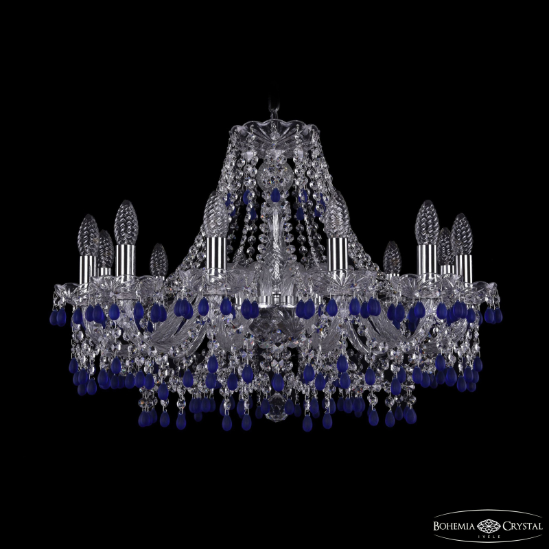 Подвесная люстра Bohemia Ivele Crystal 1410/12/240 Ni V3001