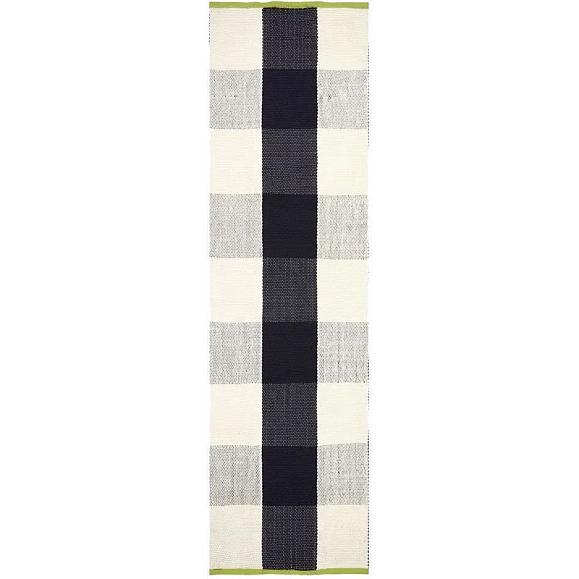 Ковровая дорожка Designers Guild RUGDG0817 Outdoor Saliya Noir 75 x 250 см
