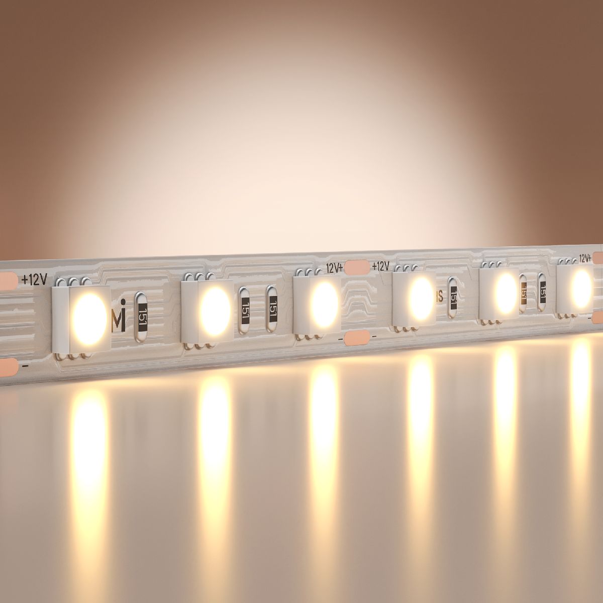 Светодиодная лента Maytoni Base 12В 5050 14,4Вт/м 3000K 5м IP20 201183