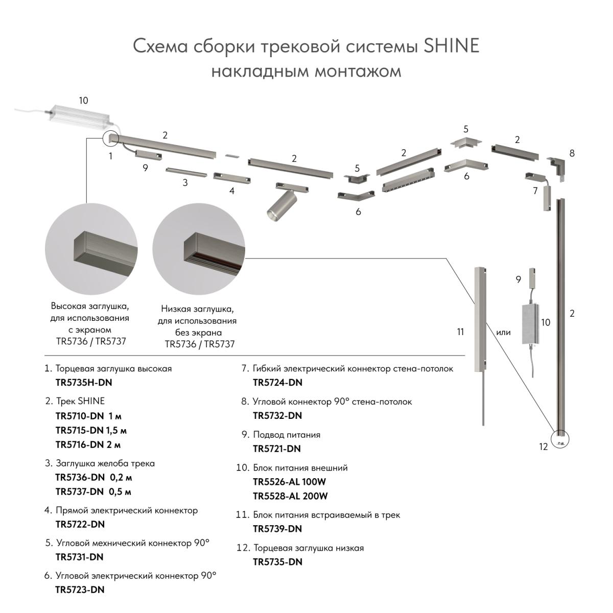 Трек Denkirs Shine base TR5715-DN