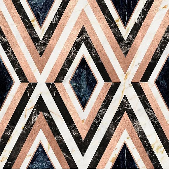 Обои Mind the gap WP20291 Diamonds Copper