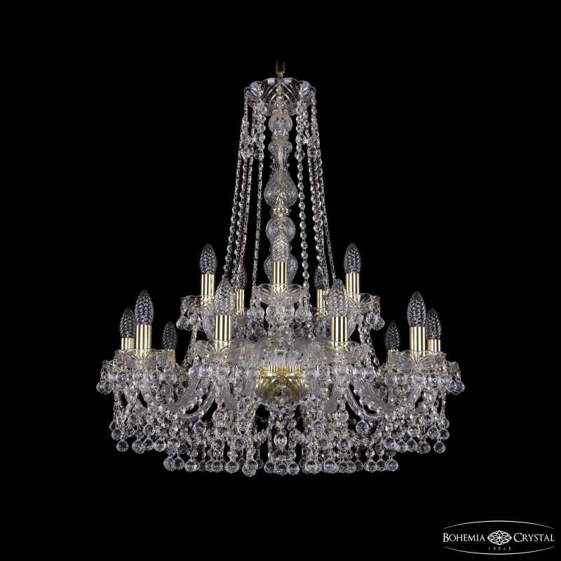 Подвесная люстра Bohemia Ivele Crystal 1409/10+5/240/h-77 G