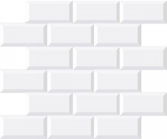 Black & White Mosaico Minimetro Blanco