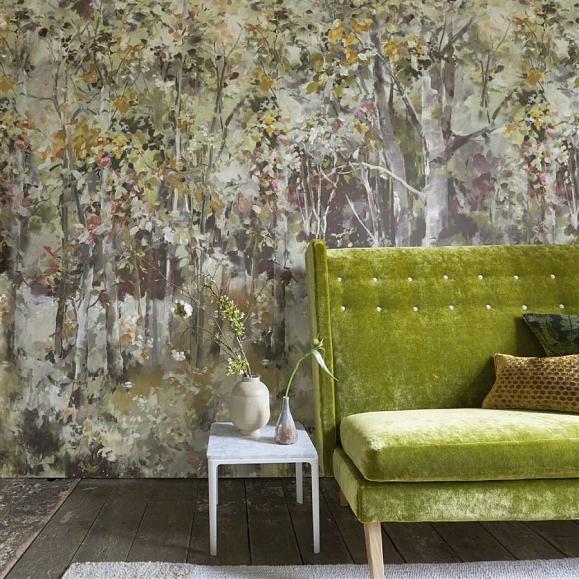Панно Designers Guild PDG1175/01 Bois De Bouleau Scene 1 Sepia