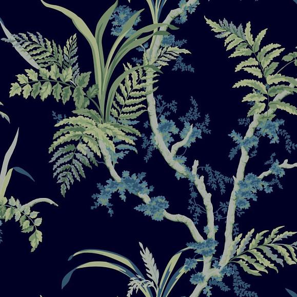 Обои York GR5996 Enchanted Fern Navy/Green