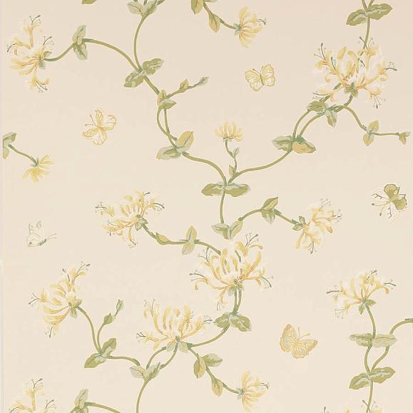 Обои Colefax and Fowler W7002-05 Honeysuckle Garden Gold