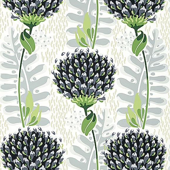 Обои Thibaut T10648 Tiverton Black