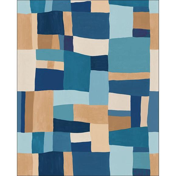 Панно Caselio 104896202 Wonderfull Patchwork Bleu