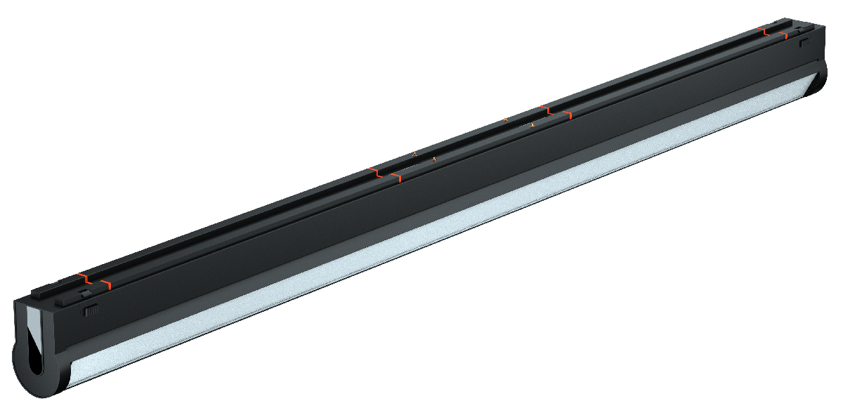 Трековый магнитный светильник iLedex Vision 4825-040-L497-24W-110DG-4000K-BK
