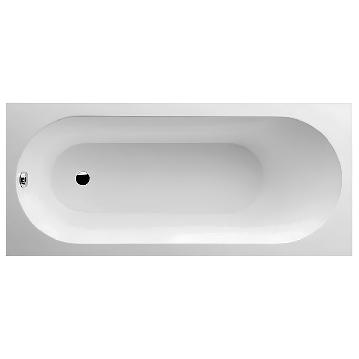 Villeroy&Boch Oberon Ванна 180х80х47см., встраиваемая, ножки, Quaryl, цвет: альпийский белый