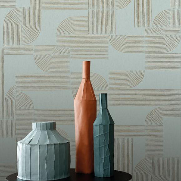 Обои Casamance 75701426 Hector Opaline/doré