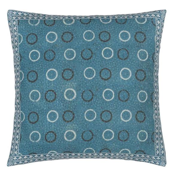 Подушка CCJD5085, Indigo Circles, Indigo, John Derian 50 x 50см
